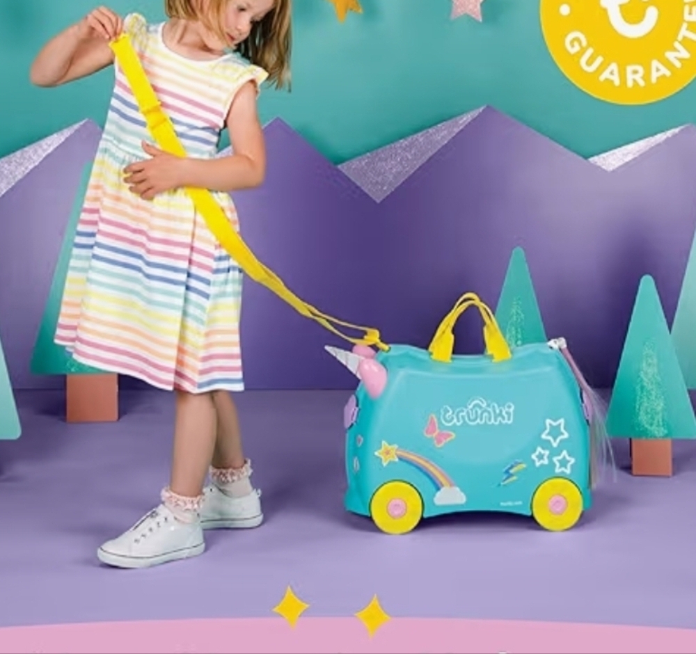 Trunki Ride-On Kids Suitcase | Tow-Along Toddler Luggage | Carry-On Cute Bag